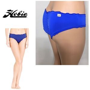 Hobie cobalt blue ruffle bikini bottoms. NWT
